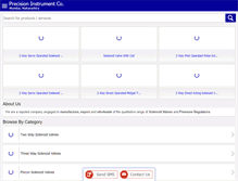 Tablet Screenshot of floconsolenoidvalves.com